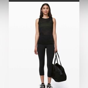 Lululemon Meet Halfway Tank *Striped black size 8